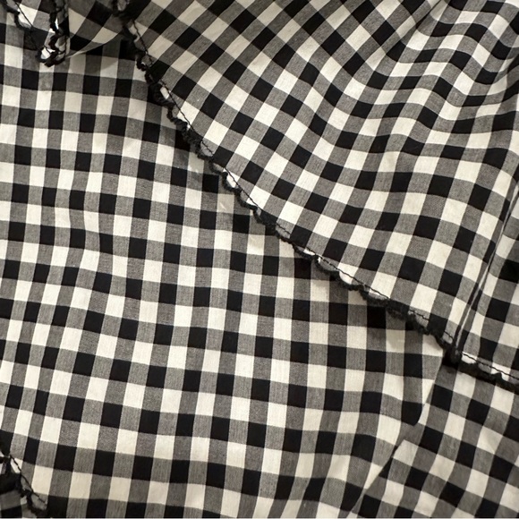 Caroline Constas strapless gingham ruffle top - Picture 3 of 4